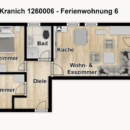 Kranich Ferienwohnung 6 *